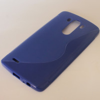 Силиконов гръб ТПУ S-Case за LG G3 D855 сапфир